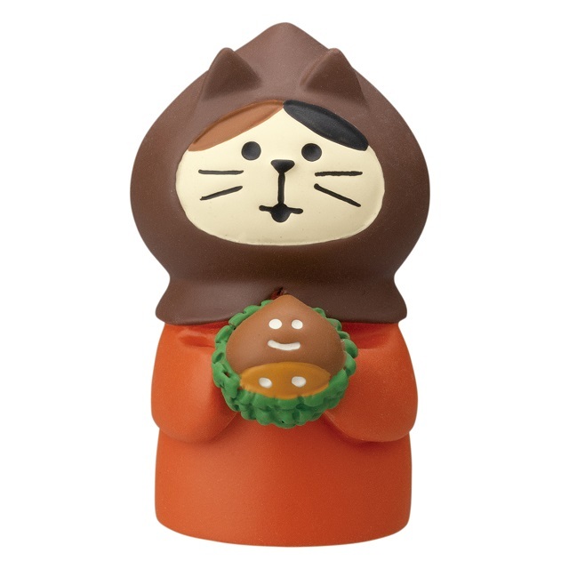 デコレ コンコンブル 22点セット お月見 秋 ねこずきん栗 おはぎ concombre（コンコンブル）みのりの秋 ねこずきん 和栗
