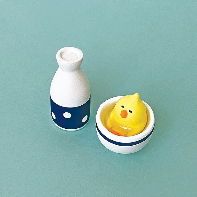 concombre（コンコンブル）雪ん子 熱燗インコ（徳利付き）