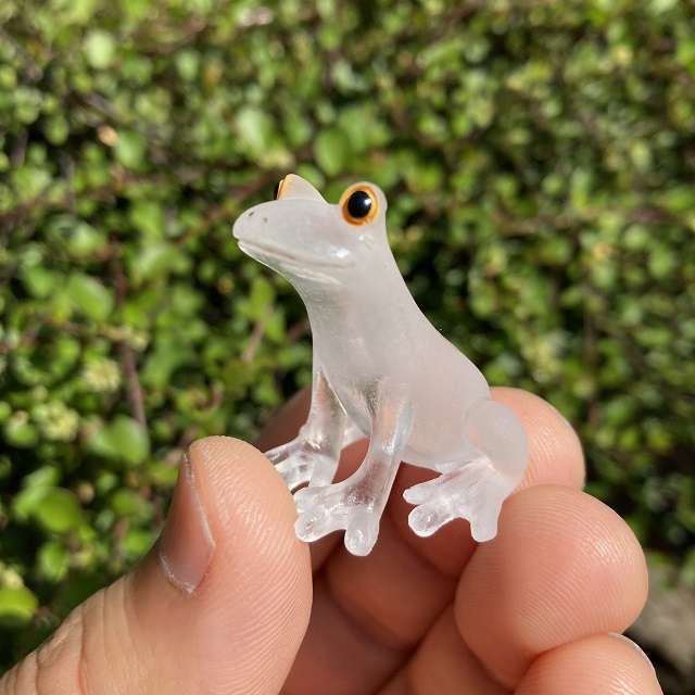 Copeau（コポー）ミニサイズ クリア カエル座り/お座り