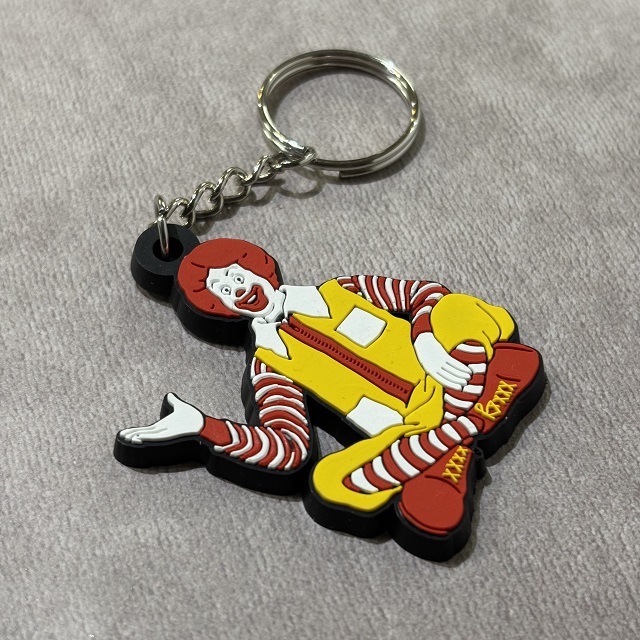 メール便可」ロナルド・マクドナルド ラバーキーホルダー