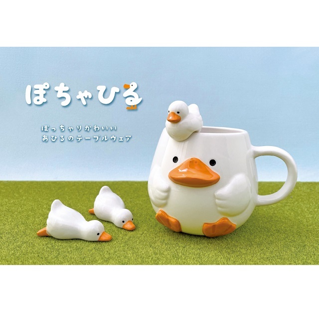 可愛い アヒルの箸おき❤お皿、箸おき❤ ぽちゃひる あひる箸置き