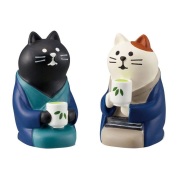 絶版 初期 コンコンブル 黒猫 白猫 三毛猫 郵便ポスト 牛乳 初期 concombre（コンコンブル）旅猫ツアーズ 地蔵なりすましどろぼう猫（笠