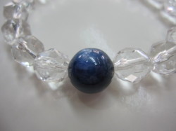 カイヤナイト入りスターカット水晶