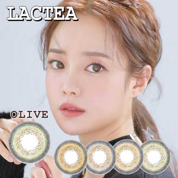 【度あり度なし】バービーアイ LACTEAオリーブ@1年2枚入DIA:14.0mm激安カラコン