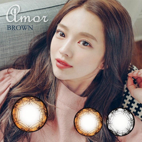 【度あり度なし】バービーアイ アモル(Amor)ブラウン1年・2枚入DIA:15.0mm激安カラコン