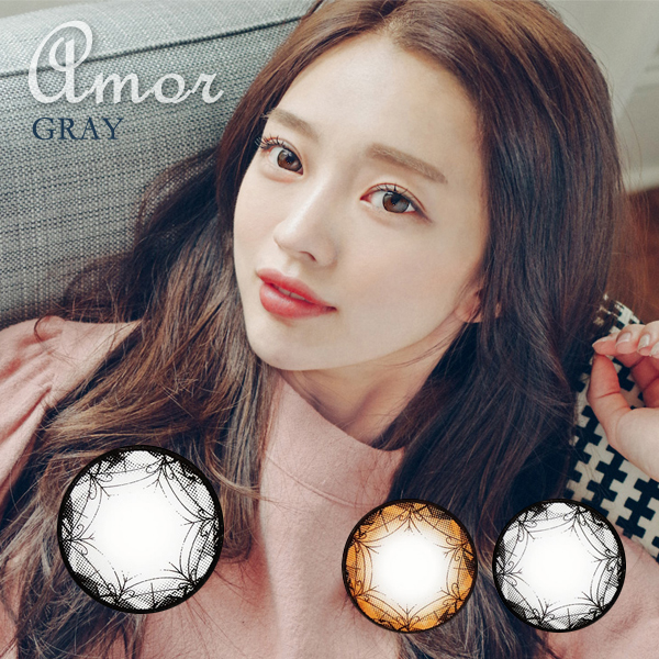 【度あり】バービーアイ アモル(Amor)グレー@1年・2枚入DIA:15.0mm激安カラコン