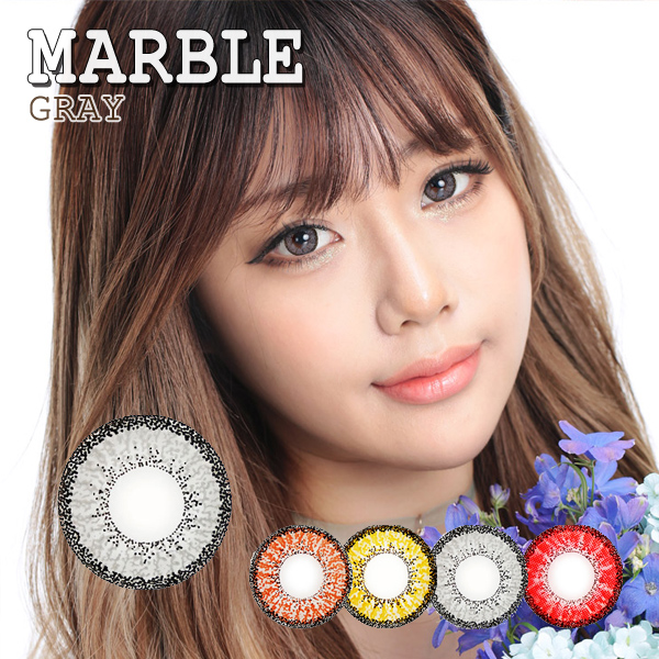 【度あり度なし】バービーアイ マーブル(Marble)グレー@1年・2枚入DIA:14.2mm激安カラコン