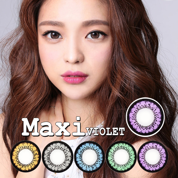 【度あり】バービーアイ マキシ(Maxi)バイオレット1年・2枚入DIA:15.0mm激安カラコン