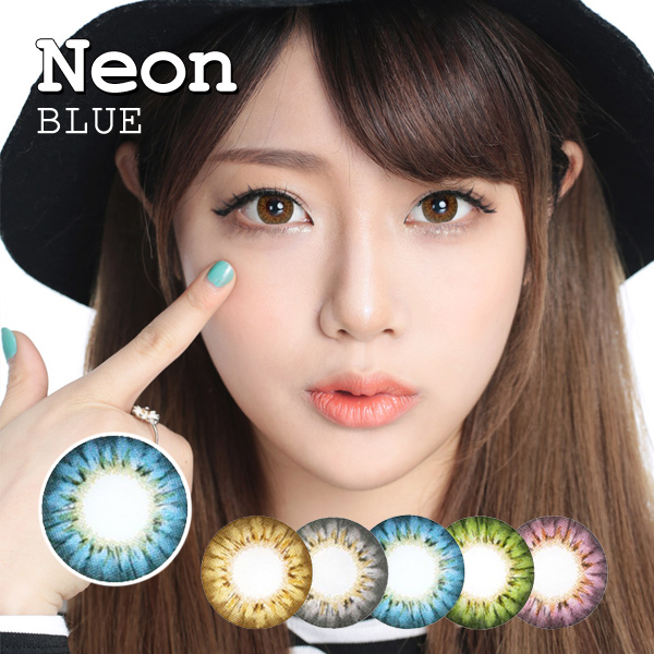 【度あり度なし】バービーアイ ネオン(Neon)ブルー1年・2枚入DIA:14.2mm激安カラコン