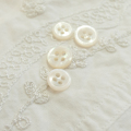 【ボタンダウンシャツ用 貝ボタンセット (丸型 シンプルデザイン)】白蝶貝 貝ボタン#bt014 4穴10mm15個&9mm5個【10%OFF】