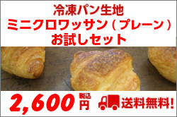 【送料無料】業務用 冷凍生地 ミニクロワッサン(プレーン) お試しセット 【送料無料】業務用 冷凍生地 ミニクロワッサン(プレーン) お試しセット