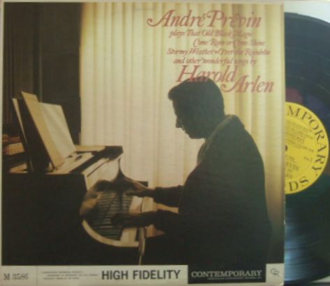 【米Contemporary mono】Andre Previn/Plays Songs Of Harold Arlen