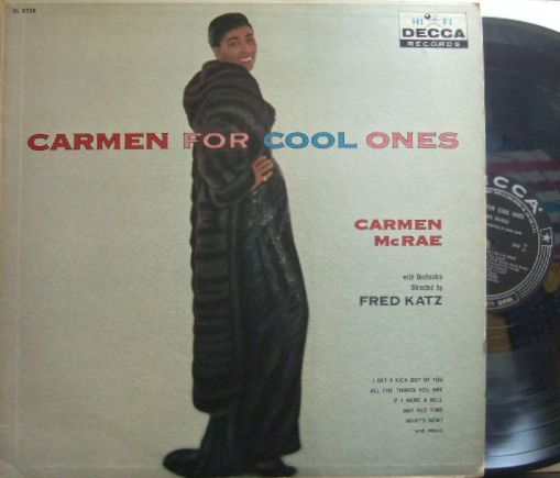 【米Decca mono】Carmen McRae/For Cool Ones (Buddy Collette, Pete Candoli, etc)
