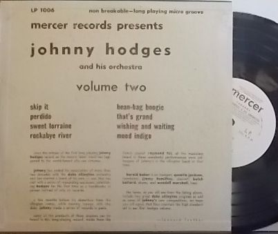 【米Mercer 10' mono】Johnny Hodges/And His Orchestra vol.2