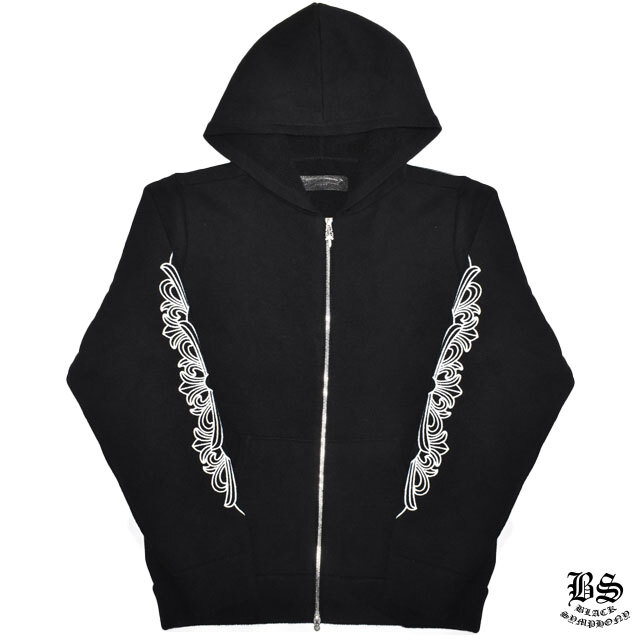 クロムハーツ カシミヤパーカー フローラルクロスダガー&クロスボールジップアップ