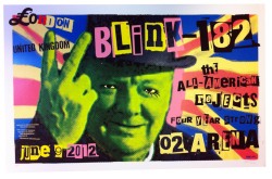 [Not Signed&Numbered] Frank Kozik�ʥե�󥯡������å��ˡ�Blink182�ʥ֥��182��:London�����륯�����꡼��ݥ�����