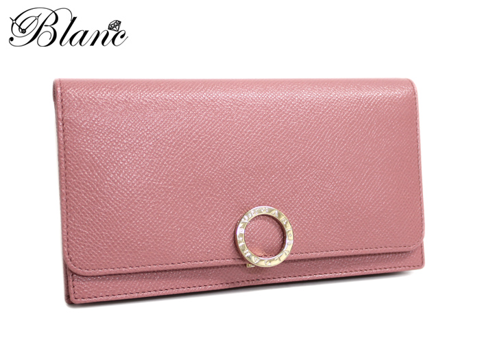 ブルガリ ◆ ブルガリブルガリ ロゴクリップ 二つ折り長財