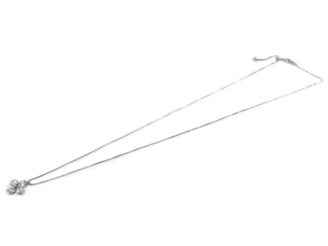 ノンブランド ダイヤモンドネックレス K18WG