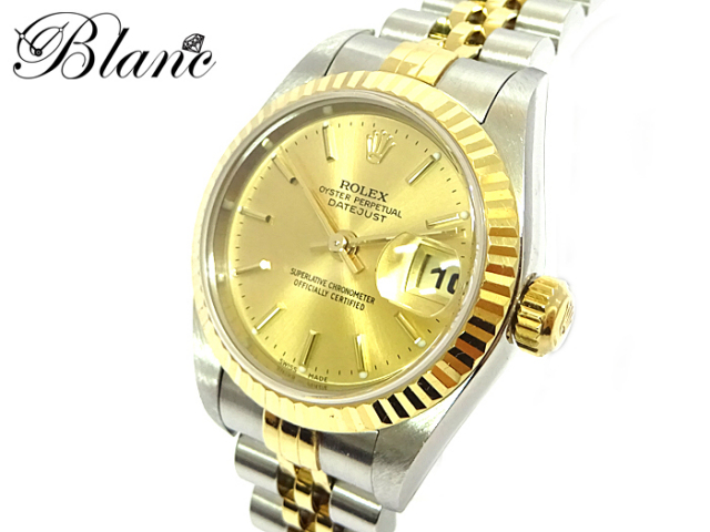 ロレックス ◇ デイトジャスト ◇ 79173 レディース 腕時計 K18YG×SS K