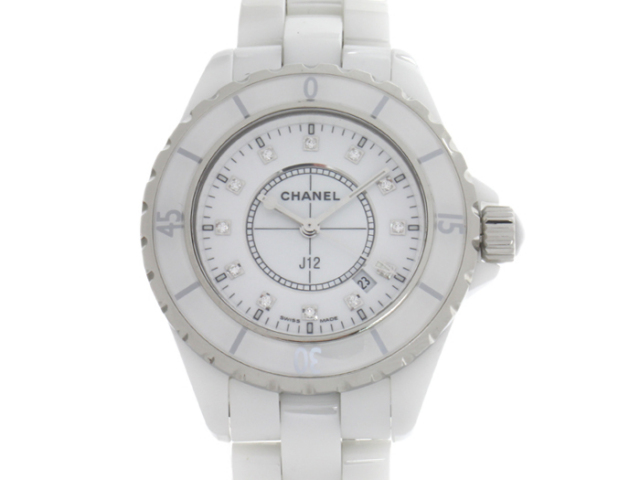 送料無料】◇【中古】 シャネル/CHANEL ◇ J12 33mm H1628 ◇ 白文字盤  