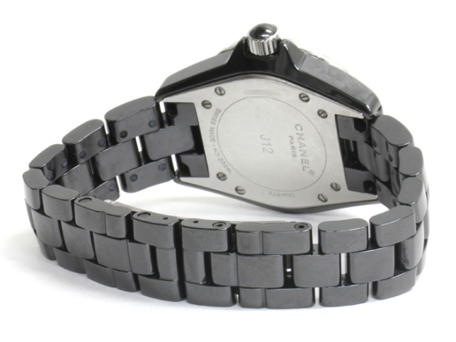 送料無料】◇【中古】 シャネル J12 33mm ◇ H2122 レディース 黒文字  