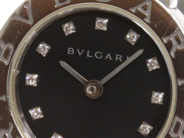 BVLGARI ブルガリ BB23SS レディース 腕時計 黒文字盤 駅南やまご質店