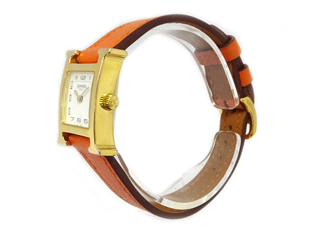 送料、代引手数料無料】 ◇ 【中古】 エルメス Hウォッチ ミニ ◇ HH1  