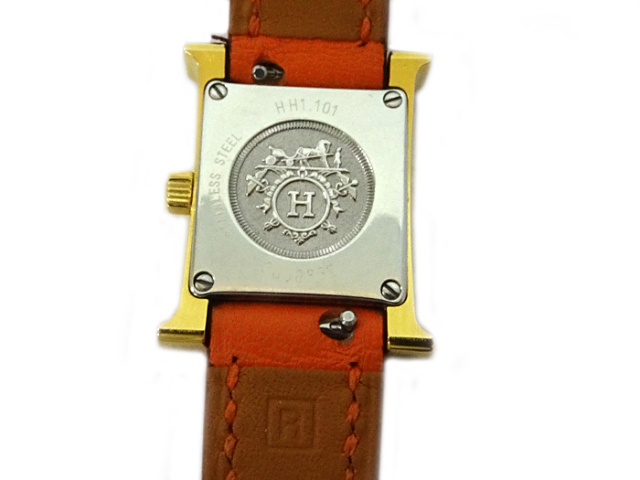 送料、代引手数料無料】 ◇ 【中古】 エルメス Hウォッチ ミニ ◇ HH1  