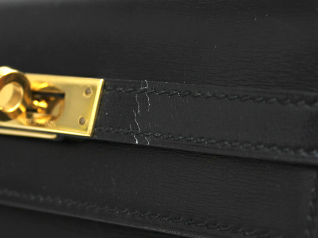 HERMES ミニケリー 20ショルダー ボックスカーフ 外縫い ゴールド金具 HERMES HERMES ミニケリー 20ショルダー ボックスカーフ 外縫い