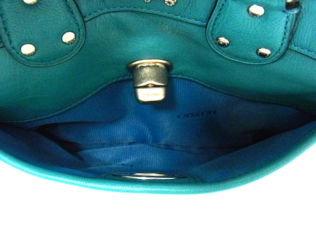 【中古】COACH ライダー24 サッチェル 2WAY ハンドバッグ ベージュ コーチ 33684 ライダー 24 サッチェル メタリックレザー 2way