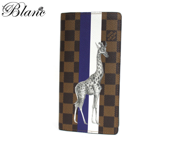 ルイ・ヴィトン ◇ ポルトフォイユ ブラザ キリン ◇ ダミエ エベヌ  