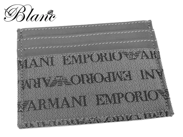 EMPORIO ARMANI 天然革製品 名刺入れ エンポリオアルマーニ EMPORIO ARMANI 名刺入れ カードケース 二