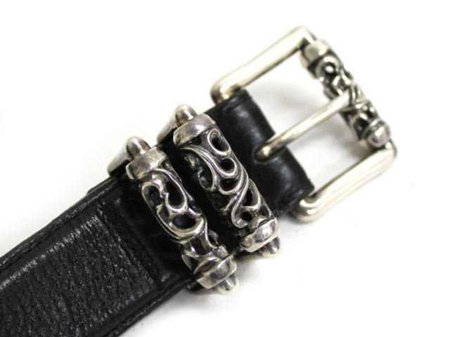 中古】◇ クロムハーツ ◇ 3ピース ローラーベルト 1.5インチ 32inc  