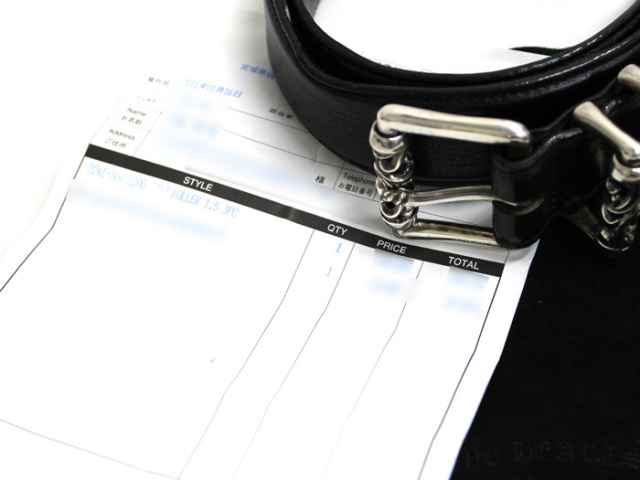 中古】◇ クロムハーツ ◇ 3ピース ローラーベルト 1.5インチ 32inc  