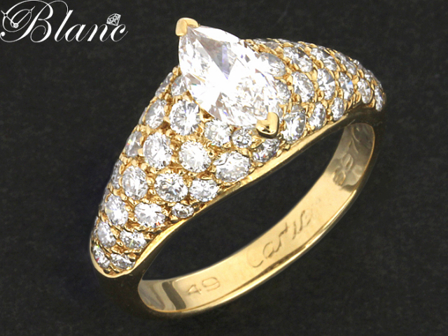 Cartier ゴールドリング ダイヤ1P #50 業者で磨き済 楽天市場】磨き済 Cartier カルティエ ニジェリアリング ♯50