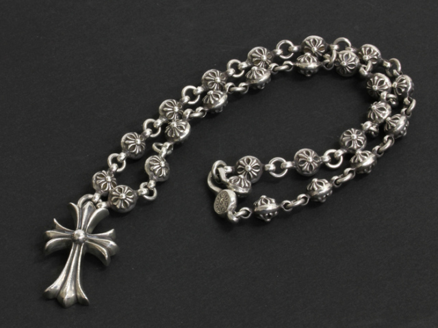 クロムハーツ ◇ スモールCHクロス with クロスボール ネックレス #1  