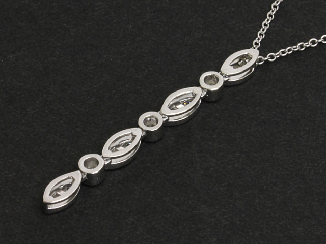 中古】 ティファニー ◇ スウィング ドロップ ダイヤモンド ネックレス  