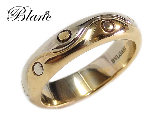 送料、代引手数料無料】 ◇ 【中古】 ブルガリ オンダリング ◇ K18YG  