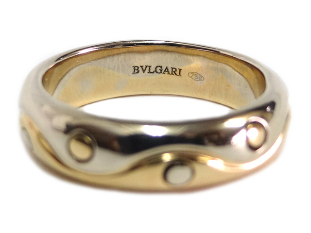 送料、代引手数料無料】 ◇ 【中古】 ブルガリ オンダリング ◇ K18YG  
