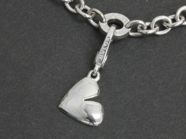 ブルガリ ◇ チャーム付き ブレスレット ◇ 750 K18ホワイトゴールド  