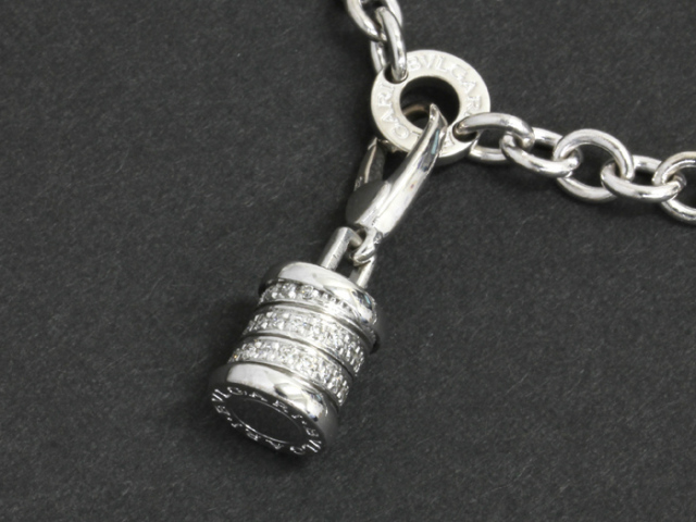ブルガリ ◇ チャーム付き ブレスレット ◇ 750 K18ホワイトゴールド  