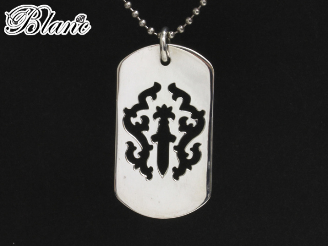 中古美品】【磨き仕上げ済】◇ クロムハーツ ドッグタグ カットアウト  