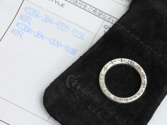 送料、代引手数料無料】 ◇ 【中古】 クロムハーツ NTFL リング 約12号  