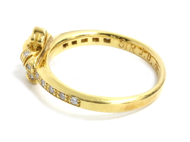 ジャスティスデイビス　k18 クラウンリング　10号　中古 ジャスティスデイビス k18 クラウンリング 10号 中古 - アクセサリー