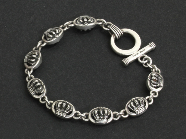 ジャスティンデイビス ◇ ミディアム QE2 ブレスレット クラウン 7  