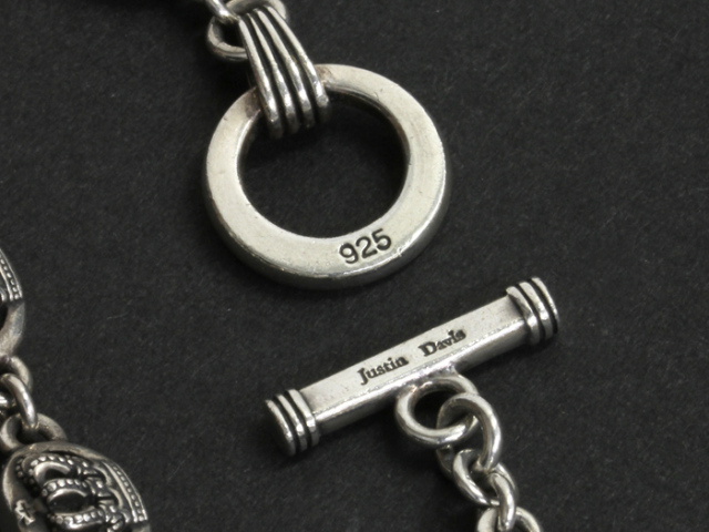 ジャスティンデイビス ◇ ミディアム QE2 ブレスレット クラウン 7  