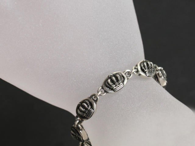 ジャスティンデイビス ◇ ミディアム QE2 ブレスレット クラウン 7  