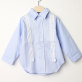 ��10%OFF�������Je suis en CP! Ĺµ����ĥ����ڥ�����ǥ����� Grandfather shirt �饤�ȥ֥롼 2�� �ڥ᡼���ؤ�����̵����