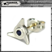 �����谷 VASSER�ʥХå����� Knock Off Pierce w/Sapphire(�Υå����եԥ���w/���ե�����)