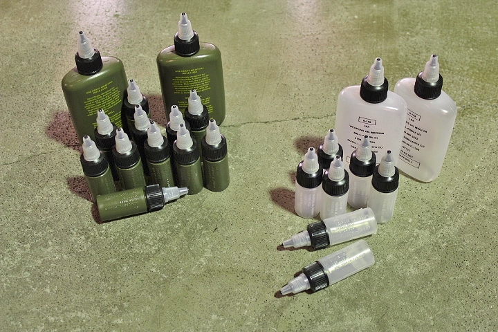 PLASTICS Oil Bottles